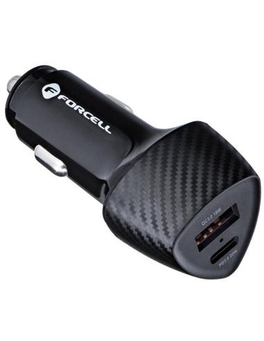 ŁADOWARKA SAMOCHODOWA Forcell Carbon CC50-1A1C 38 W 1x USB-C 1x USB-A PD 3.0 QC 3.0 CZARNA