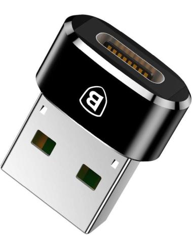 Adapter przejściówka OTG USB-C / USB-A Baseus Mini CAAOTG-01 czarna