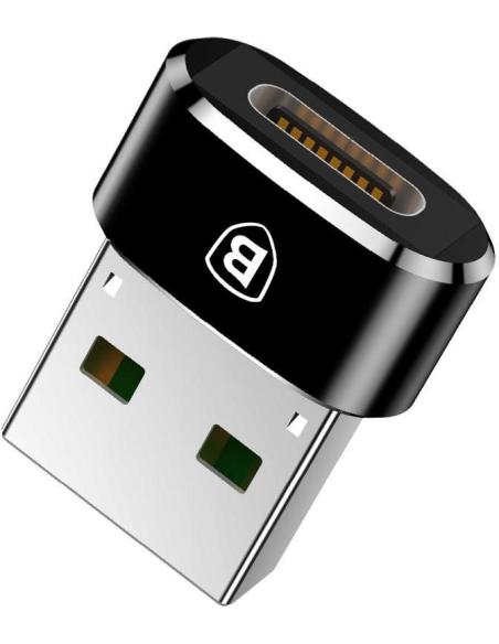 Adapter przejściówka OTG USB-C / USB-A Baseus Mini CAAOTG-01 czarna