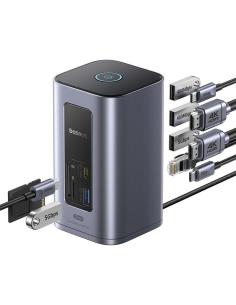 Stacja dokująca HUB Baseus NU1 Air Spacemate 12w1 USB-C / 2x HDMI 2x USB-C 2x USB-A RJ45 SD microSD 2