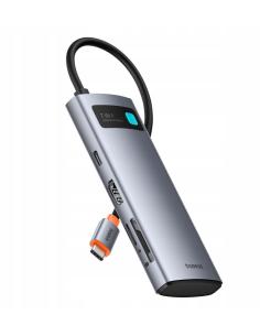 HUB USB-C Baseus Metal Gleam 7w1 USB-C / HDMI 4K 60 Hz 2x USB-A 1x USB-C PD 100 W SD microSD