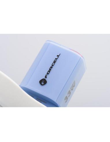 ŁADOWARKA SIECIOWA Forcell F-Energy GaN III VT-41 33 W 1x USB-C 1x USB-A PD 3.0 QC 4.0 NIEBIESKA