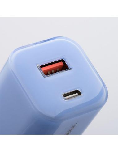 ŁADOWARKA SIECIOWA Forcell F-Energy GaN III VT-41 33 W 1x USB-C 1x USB-A PD 3.0 QC 4.0 NIEBIESKA