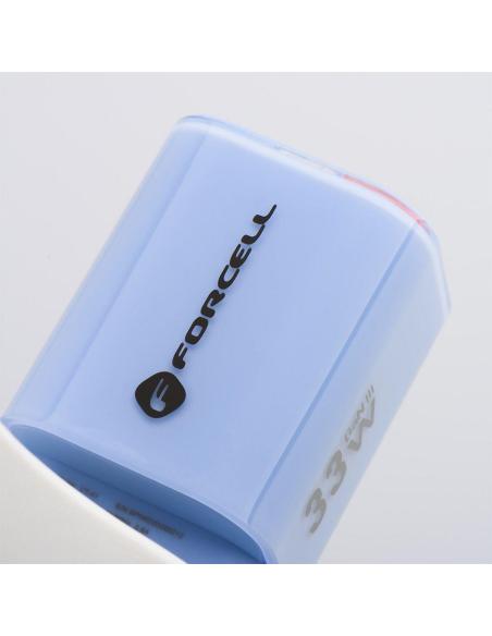 ŁADOWARKA SIECIOWA Forcell F-Energy GaN III VT-41 33 W 1x USB-C 1x USB-A PD 3.0 QC 4.0 NIEBIESKA