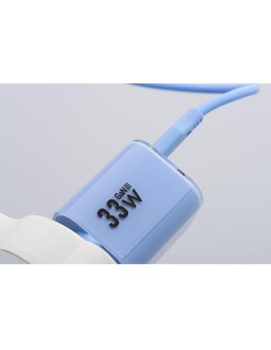 ŁADOWARKA SIECIOWA Forcell F-Energy GaN III VT-41 33 W 1x USB-C 1x USB-A PD 3.0 QC 4.0 NIEBIESKA