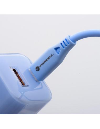ŁADOWARKA SIECIOWA Forcell F-Energy GaN III VT-41 33 W 1x USB-C 1x USB-A PD 3.0 QC 4.0 NIEBIESKA