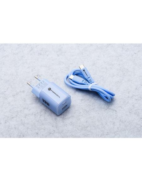 ŁADOWARKA SIECIOWA Forcell F-Energy GaN III VT-41 33 W 1x USB-C 1x USB-A PD 3.0 QC 4.0 NIEBIESKA