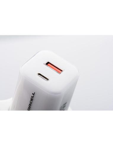 ŁADOWARKA SIECIOWA Forcell F-Energy GaN III VT-41 33 W 1x USB-C 1x USB-A PD 3.0 QC 4.0 BIAŁA