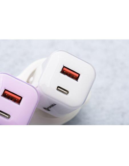 ŁADOWARKA SIECIOWA Forcell F-Energy GaN III VT-41 33 W 1x USB-C 1x USB-A PD 3.0 QC 4.0 BIAŁA