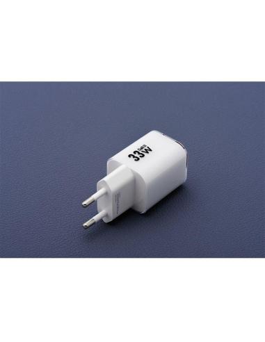 ŁADOWARKA SIECIOWA Forcell F-Energy GaN III VT-41 33 W 1x USB-C 1x USB-A PD 3.0 QC 4.0 BIAŁA