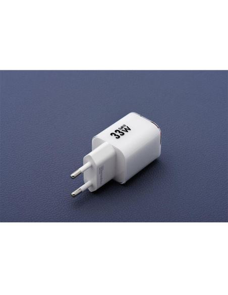 ŁADOWARKA SIECIOWA Forcell F-Energy GaN III VT-41 33 W 1x USB-C 1x USB-A PD 3.0 QC 4.0 BIAŁA
