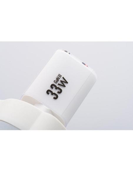 ŁADOWARKA SIECIOWA Forcell F-Energy GaN III VT-41 33 W 1x USB-C 1x USB-A PD 3.0 QC 4.0 BIAŁA