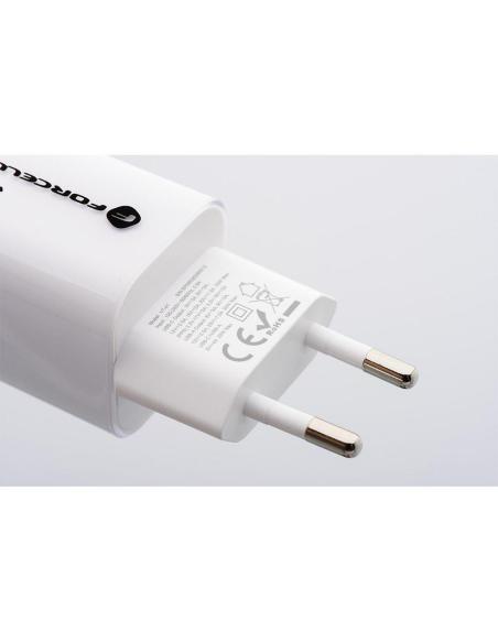 ŁADOWARKA SIECIOWA Forcell F-Energy GaN III VT-41 33 W 1x USB-C 1x USB-A PD 3.0 QC 4.0 BIAŁA
