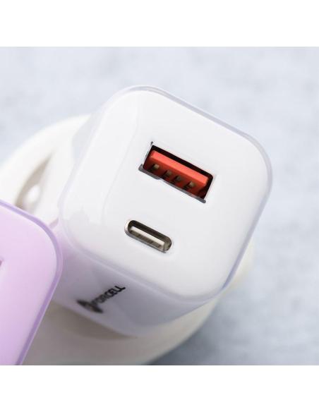 ŁADOWARKA SIECIOWA Forcell F-Energy GaN III VT-41 33 W 1x USB-C 1x USB-A PD 3.0 QC 4.0 BIAŁA