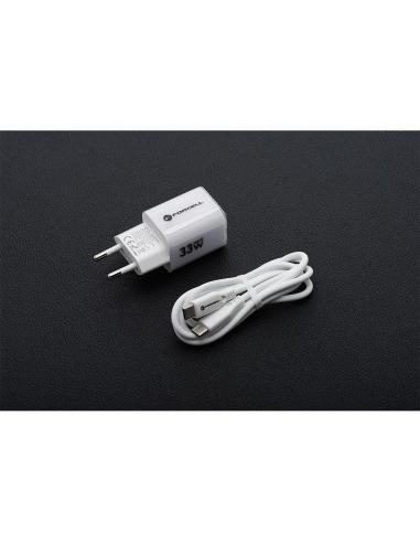 ŁADOWARKA SIECIOWA Forcell F-Energy GaN III VT-41 33 W 1x USB-C 1x USB-A PD 3.0 QC 4.0 BIAŁA