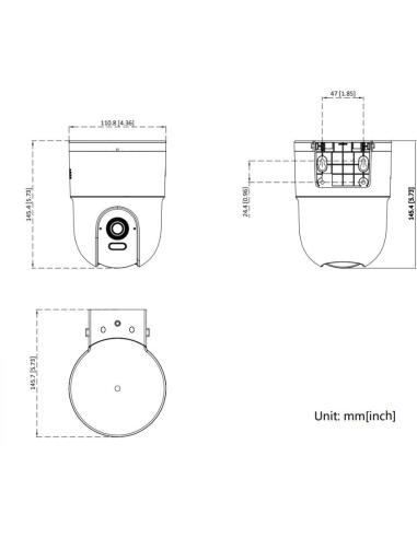 Kamera IP Hikvision DS-2CD1F47G3H-LIUF/SX(2.8mm)