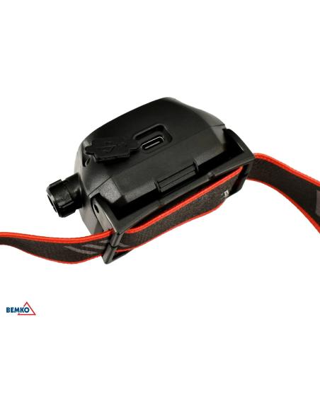 WIELOFUNKCYJNA LATARKA CZOŁOWA LED BEMKO AKUMULATOROWA 6500K 1200mAh IP44