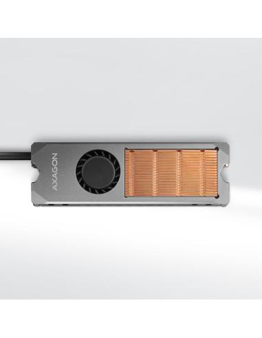Radiator do dysków Axagon CLR-M2FAN M.2 SSD 13mm z wentylatorem