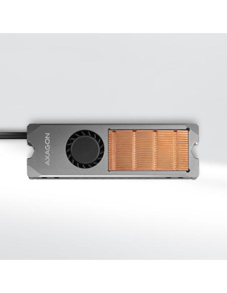 Radiator do dysków Axagon CLR-M2FAN M.2 SSD 13mm z wentylatorem