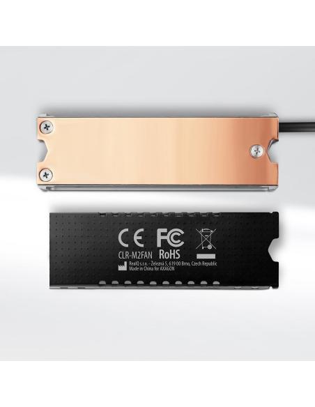Radiator do dysków Axagon CLR-M2FAN M.2 SSD 13mm z wentylatorem