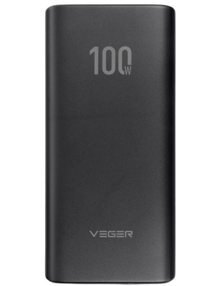 Powerbank Veger 20000 mAh 100 W PD QC 3.0 USB-A 2x USB-C czarny