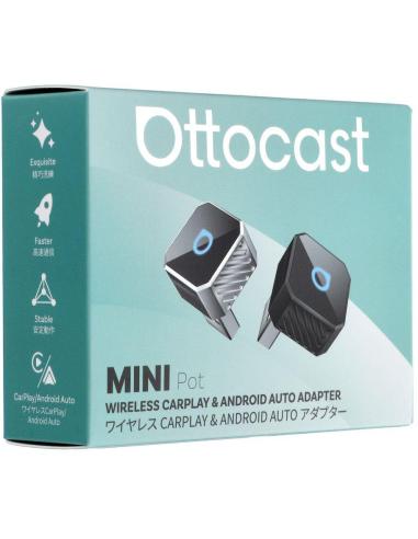 Bezprzewodowy adapter samochodowy Ottocast Mini Cube T3 Bluetooth Wi-Fi CarPlay Android Auto
