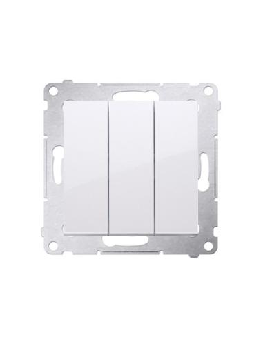 SIMON 54 MODUŁ BIAŁY ŁĄCZNIK 3X ZACISKI SPRĘŻYNOWE 10AX 250V