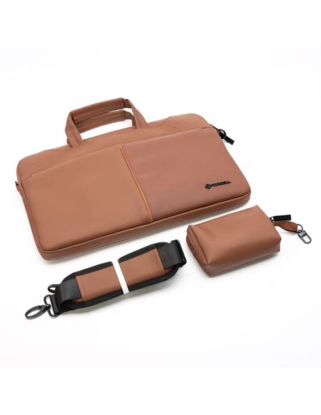 TORBA NA LAPTOP 15,6" Forcell F-Protect URBAN STYLE brązowa