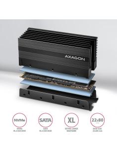 Radiator Axagon do dysków M.2 SSD CLR-M2XL chłodnica aliminiowa 2