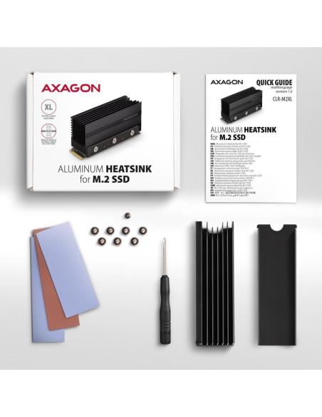 Radiator Axagon do dysków M.2 SSD CLR-M2XL chłodnica aliminiowa