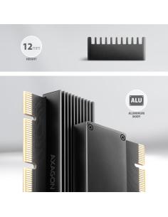 Adapter Axagon PCEM2-XS PCIe x16, M.2 NVMe, chłodnica 2
