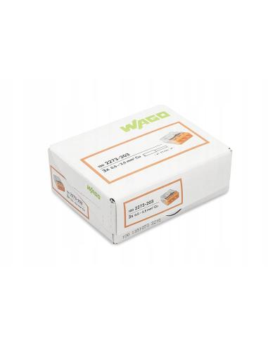 Szybkozłączka uniwersalna DRUT 3x 0,5-2,5mm2 WAGO 2273-203 100szt.