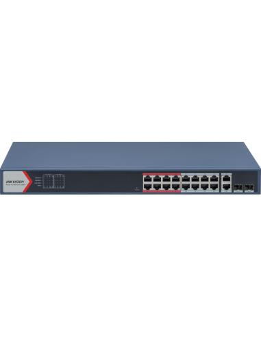 SWITCH POE HIKVISION DS-3E1318P-EI(B) LinkVu