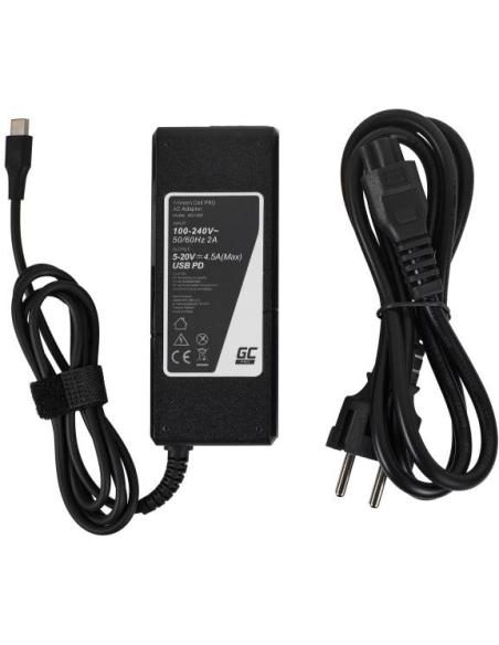 ZASILACZ ŁADOWARKA DO LAPTOPA UNIWERSALNA APPLE Green Cell PRO AD139P 20V 4,5A 90W USB-C