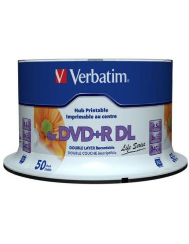 Płyty DVD+R DL Verbatim Inkjet Printable (50szt)