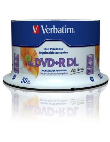 Płyty DVD+R DL Verbatim Inkjet Printable (50szt)