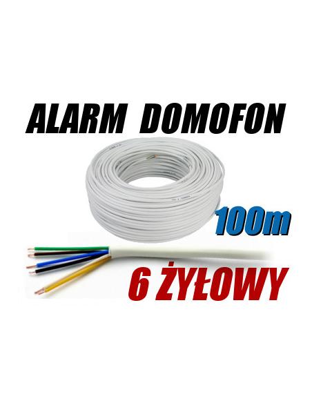 PRZEWÓD ALARMOWY DOMOFONOWY YTDY 6X0,5 - 100M