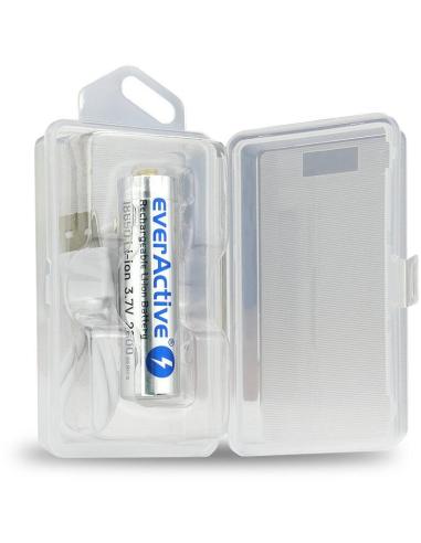 Akumulator 18650 Li-Ion 3,7V everActive 2600mAh (1 szt.) micro-USB z zabezpieczeniem