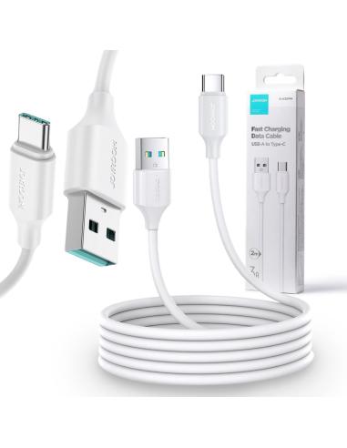 Kabel USB-A / USB-C Joyroom S-UC027A9 200cm 3A w oplocie biały