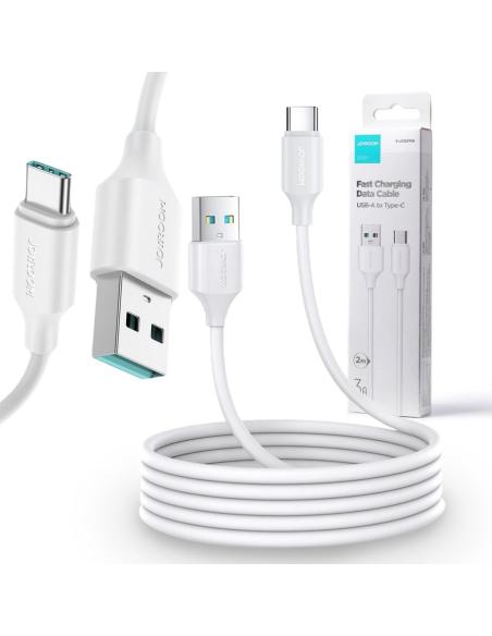 Kabel USB-A / USB-C Joyroom S-UC027A9 200cm 3A w oplocie biały