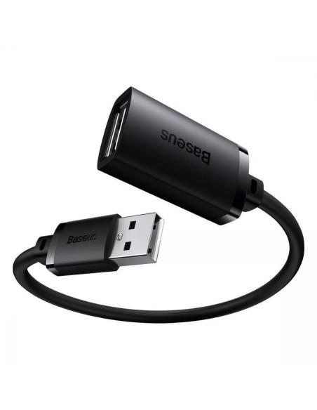 Przedłużacz kabel USB 2.0 1.5m Baseus AirJoy Series czarny