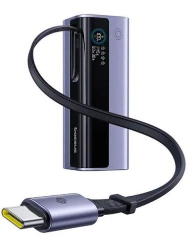 Powerbank Baseus EnerGeek GR11 20000 mAh 145 W USB-A 2x USB-C szary ze zwijanym kablem USB-C