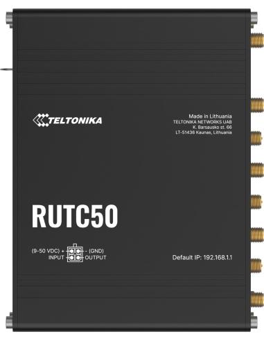 Teltonika RUTC50 router przemysłowy 5G (RUTC50210000)