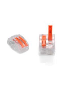 ZŁĄCZKA DO PRZEWODÓW ZATRZASKOWA 0,2-4,0mm2 PC-232 2GNIAZDA (1szt.)