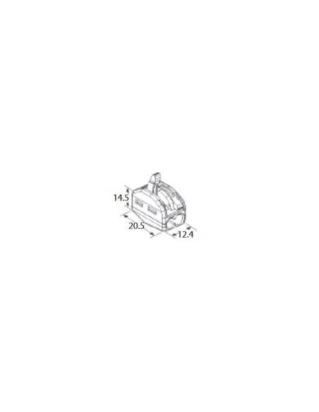 ZŁĄCZKA DO PRZEWODÓW ZATRZASKOWA 0,2-4,0mm2 PC-232 2GNIAZDA (1szt.)