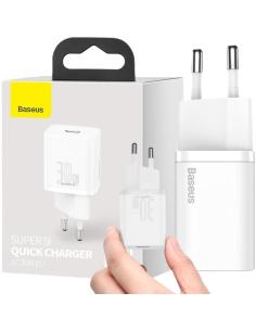 ŁADOWARKA SIECIOWA Baseus Super Si Quick Charger 1C CCSUP-J02 30W 1x USB-C PD 3.0 QC 3.0 BIAŁA