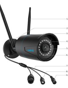 Kamera IP WiFi Reolink W320 5Mpix Wi-Fi P2P czarna 2