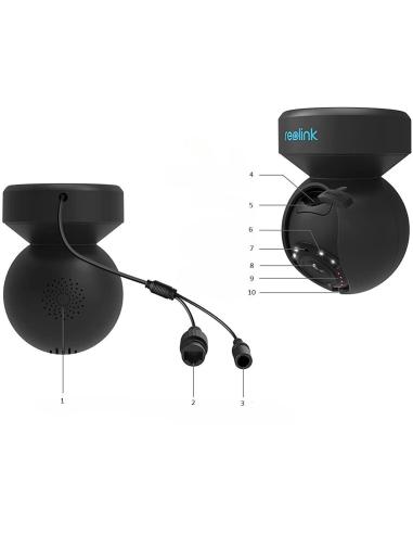 Kamera IP Reolink E Series E540 PTZ 5MP Wi-Fi LED czarna