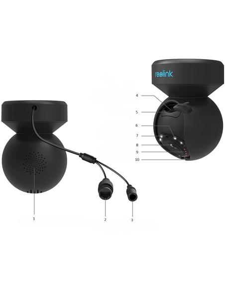 Kamera IP Reolink E Series E540 PTZ 5MP Wi-Fi LED czarna