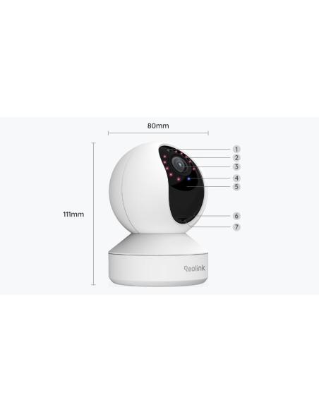 Kamera IP Reolink E340 wewnętrzna obrotowa 8MPx WiFi biała